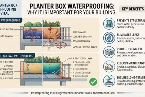 Planter Box Waterproofing in Dubai, Sharjah, Ajman & across UAE Why It Is Important